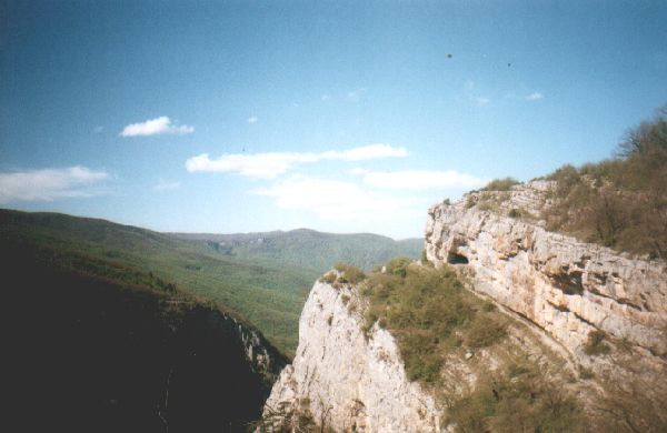Крым, Большой Каньон (вид сверху), 4 мая 2002